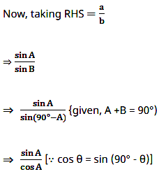 Cos (90-A) sin (90-A) /tan (90-A) = sin ^2A prove that - Maths - Triangles  - 12638607