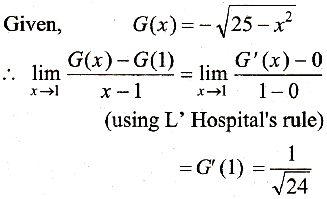 If G X 25 X 2 Then Lim G X G 1 X 1 For X 1 Has The Value Sarthaks Econnect Largest Online Education Community