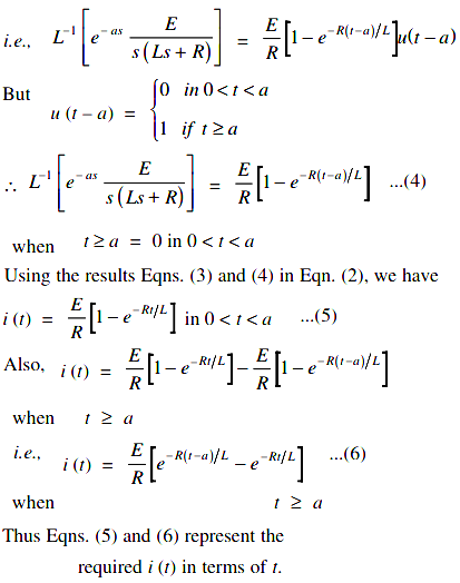 A Resistance R In Series With Inductance L Is Connected With E M F E T The Current Is Given By L Di Dt Ri E T Sarthaks Econnect Largest Online Education Community