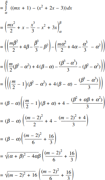 If The Area Bounded By The Curve Y X 2 2x 3 And The Line Y Mx 1 Is Least Find The Value Of M Sarthaks Econnect Largest Online Education Community