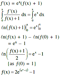 Let F X E T F T Dt E X X 0 To X Be A Differentiable Function For All X R Sarthaks Econnect Largest Online Education Community